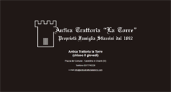 Desktop Screenshot of anticatrattorialatorre.com